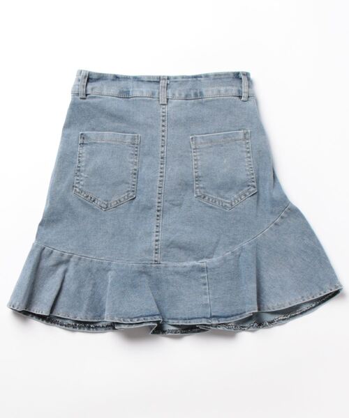 SPIGA(スピーガ)の「裾フレア切替デニムスカート(デニムスカート・レディース・ブルー・MEDIUM/SMALL)」の7枚目の写真
