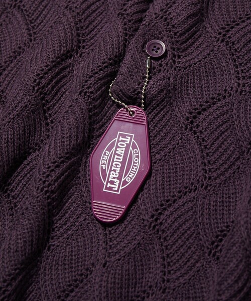 TOWNCRAFT（タウンクラフト）の「Towncraft PREP/タウンクラフトプレップ Jacquard Knit Polo/ジャカード ニットポロシャツ（ニット/セーター・メンズ・パープル/ブラック・LARGE/MEDIUM）」の13枚目の写真