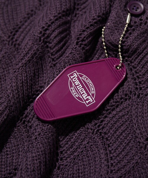 TOWNCRAFT（タウンクラフト）の「Towncraft PREP/タウンクラフトプレップ Jacquard Knit Polo/ジャカード ニットポロシャツ（ニット/セーター・メンズ・パープル/ブラック・LARGE/MEDIUM）」の18枚目の写真