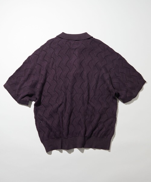 TOWNCRAFT（タウンクラフト）の「Towncraft PREP/タウンクラフトプレップ Jacquard Knit Polo/ジャカード ニットポロシャツ（ニット/セーター・メンズ・パープル/ブラック・LARGE/MEDIUM）」の20枚目の写真