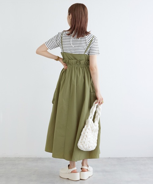 w closet(ダブルクローゼット)の「ホルターネックアメリカンスリーブプルオーバー(Tシャツ/カットソー・レディース・ブラック/ブルー系その他/ホワイト×ブラック/オフホワイト・FREE)」の22枚目の写真