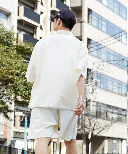 CIAOPANIC TYPY（チャオパニックティピー）の「【WEB限定】ナイロンハーフジップビッグシルエットアノラックジャケット（ナイロンジャケット・メンズ・ネイビー/オフホワイト/オリーブ・MEDIUM/LARGE）」の7枚目の写真