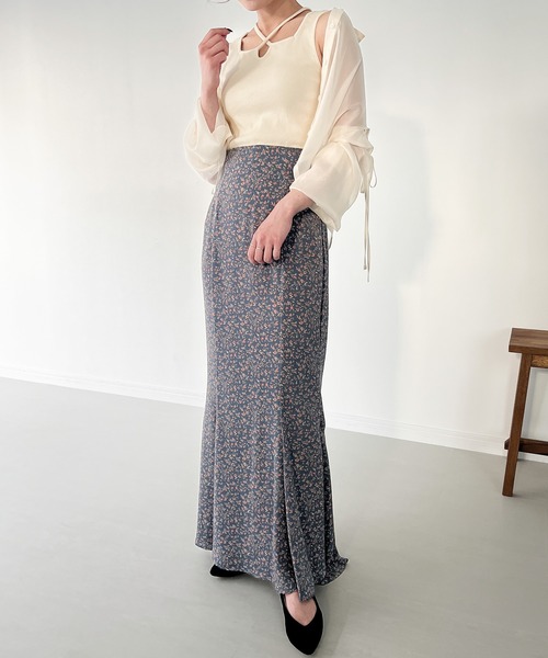 JUNOAH（ジュノア）の「クロスネックリブタンクトップ（タンクトップ