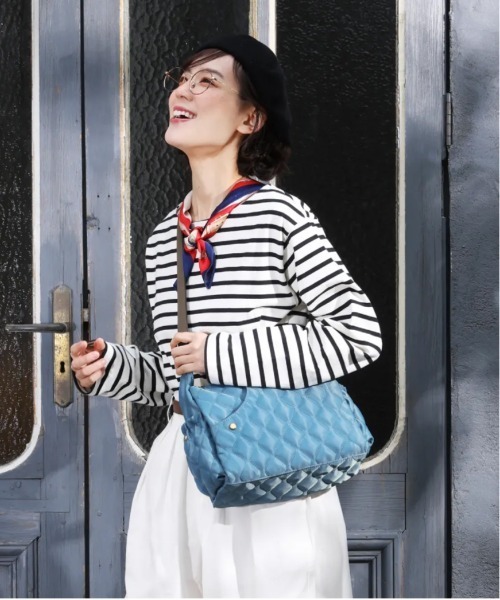 SALON de RUBAN(サロンドルヴァン)の「【SALON de RUBAN / サロン ド ルヴァン】 10 POCKETS ショルダー(ショルダーバッグ・レディース・ブラック/グレー/ネイビー/ブルー/ライトグレー/ピンク/ホワイト/ダークグレー/ベージュ・FREE)」の8枚目の写真