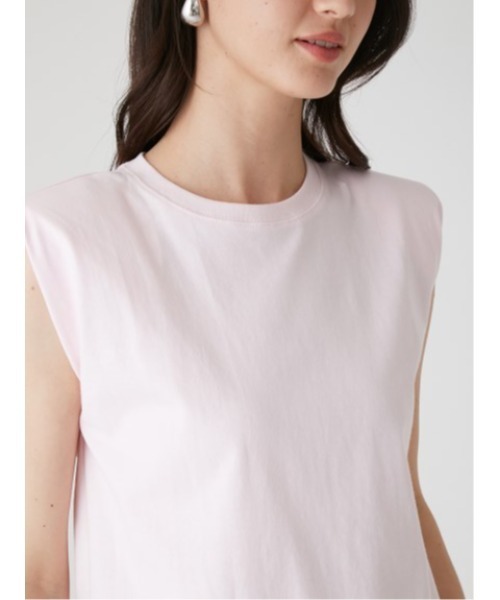 Mila Owen（ミラオーウェン）の「ノースリーブ肩パッドTシャツ