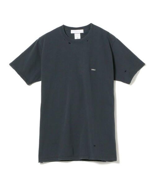 VAPORIZE（ヴェイパライズ）の「VAPORIZE / Damage Logo T-shirt（Tシャツ/カットソー・メンズ・ナチュラル/ブラック・LARGE/X-LARGE）」の2枚目の写真