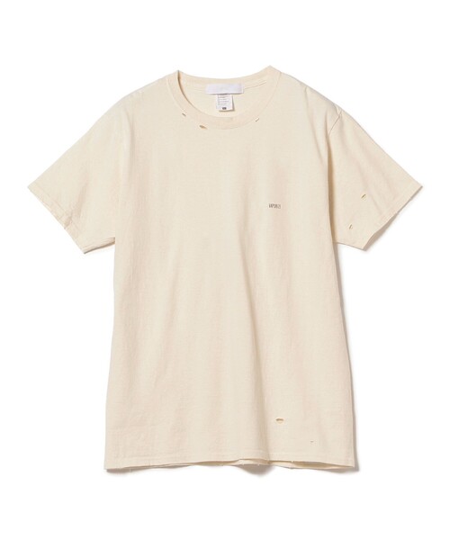 VAPORIZE（ヴェイパライズ）の「VAPORIZE / Damage Logo T-shirt（Tシャツ/カットソー・メンズ・ナチュラル/ブラック・LARGE/X-LARGE）」の3枚目の写真