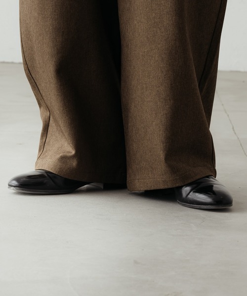 epnok（エプノック）の「ハイウエストタックワイドパンツ（その他パンツ・メンズ・ブラック/カーキ/ベージュ・SMALL/MEDIUM/LARGE）」の16枚目の写真