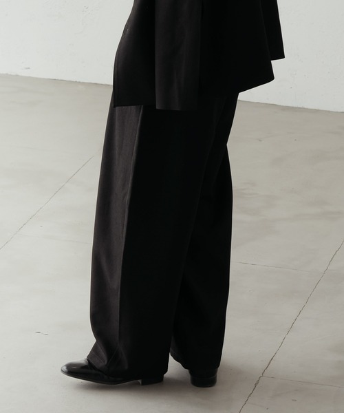 epnok（エプノック）の「ハイウエストタックワイドパンツ（その他パンツ・メンズ・ブラック/カーキ/ベージュ・SMALL/MEDIUM/LARGE）」の12枚目の写真