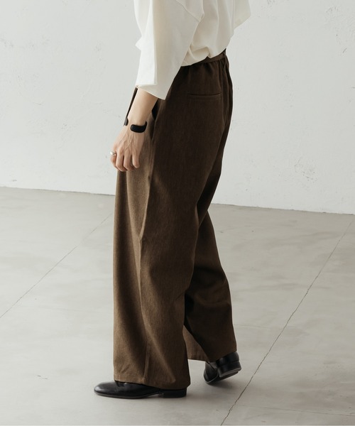 epnok（エプノック）の「ハイウエストタックワイドパンツ（その他パンツ・メンズ・ブラック/カーキ/ベージュ・SMALL/MEDIUM/LARGE）」の10枚目の写真