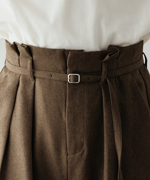 epnok（エプノック）の「ハイウエストタックワイドパンツ（その他パンツ・メンズ・ブラック/カーキ/ベージュ・SMALL/MEDIUM/LARGE）」の11枚目の写真