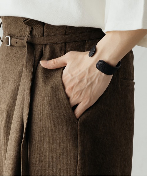 epnok（エプノック）の「ハイウエストタックワイドパンツ（その他パンツ・メンズ・ブラック/カーキ/ベージュ・SMALL/MEDIUM/LARGE）」の20枚目の写真