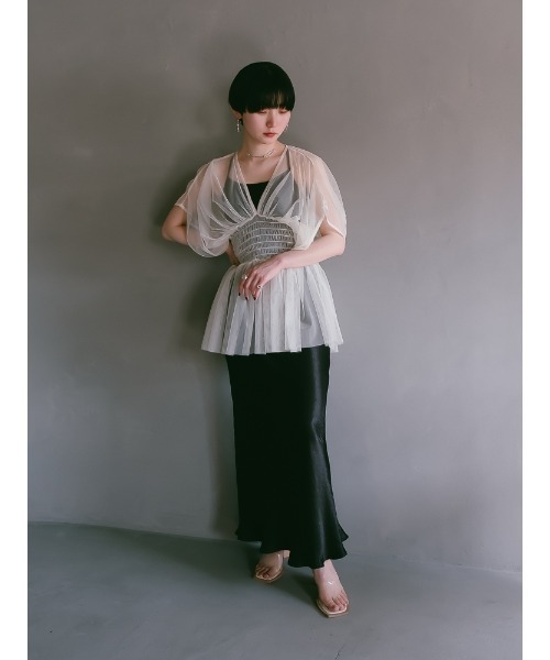 Gather Tulle Top（その他トップス）｜sahara（サハラ）の