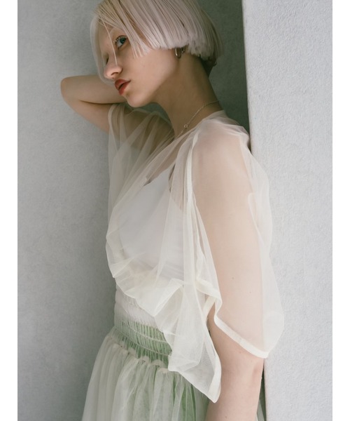 Gather Tulle Top（その他トップス）｜sahara（サハラ）の