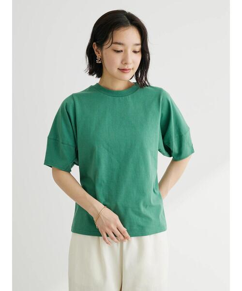 KBF（ケイビーエフ）の「KBF 袖ボリュームTEE（Tシャツ/カットソー・レディース・オフホワイト/ブラック/グリーン/テラコッタ・FREE）」の19枚目の写真