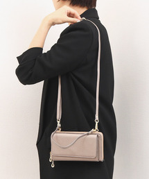カシュカシュ cachecache / WEB限定カラーコンビウォレットショルダーバッグ