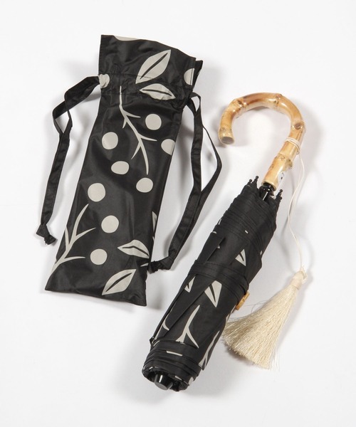 LEPSIM（レプシィム）の「晴雨兼用/折り畳み傘[柄]　178396（折りたたみ傘・レディース・ブラック/ブルー/ベージュ・ONE SIZE）」の5枚目の写真