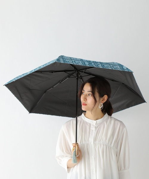 LEPSIM（レプシィム）の「晴雨兼用/折り畳み傘[柄]　178396（折りたたみ傘・レディース・ブラック/ブルー/ベージュ・ONE SIZE）」の21枚目の写真