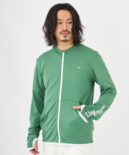 Ocean Pacific（オーシャンパシフィック）の「【OP:オーピー】UVジップパーカー  水陸両用ウェア（ラッシュガード・メンズ・ブラック/ネイビー/ロイヤルブルー/ホワイト/グリーン・MEDIUM/LARGE/X-LARGE）」の3枚目の写真