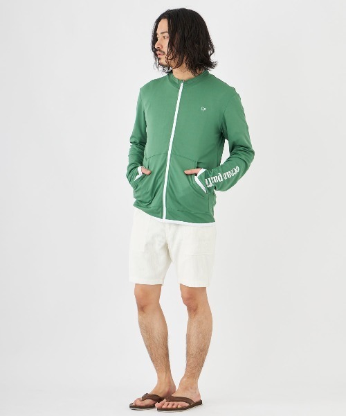 Ocean Pacific（オーシャンパシフィック）の「【OP:オーピー】UVジップパーカー  水陸両用ウェア（ラッシュガード・メンズ・ブラック/ネイビー/ロイヤルブルー/ホワイト/グリーン・MEDIUM/LARGE/X-LARGE）」の10枚目の写真