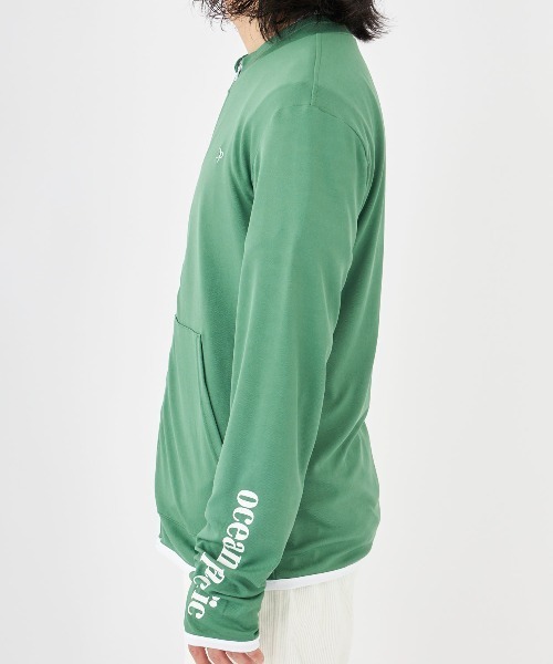 Ocean Pacific（オーシャンパシフィック）の「【OP:オーピー】UVジップパーカー  水陸両用ウェア（ラッシュガード・メンズ・ブラック/ネイビー/ロイヤルブルー/ホワイト/グリーン・MEDIUM/LARGE/X-LARGE）」の13枚目の写真