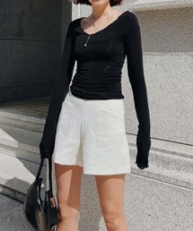 ハイウエストショートパンツ