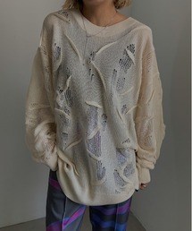Ameri | MEDI TUCK DAMAGE KNIT TOP(ニット/セーター)