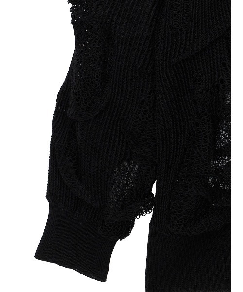 MEDI TUCK DAMAGE KNIT TOP（ニット/セーター）｜Ameri（アメリ