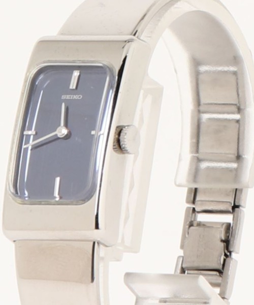 SEIKO(セイコー)の「SEIKO セイコー / デッドストック 手巻き式ムーブメント スクエアフェイス ステンレスベルト // ZWBシリーズ(アナログ腕時計・レディース・シルバー/シルバー×ブルー・FREE)」の8枚目の写真