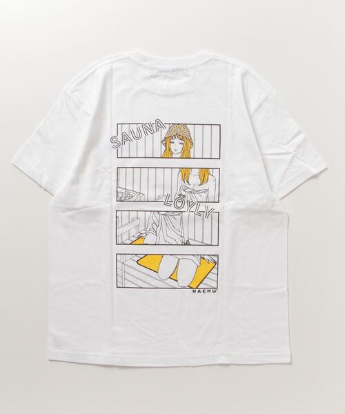 THE Nookie(ザヌーキー)の「『THE nookie LOVE ひととせなつみ』NACHU SAUNA TEE【WHITE】(Tシャツ/カットソー・レディース・ホワイト・LARGE/MEDIUM)」の2枚目の写真