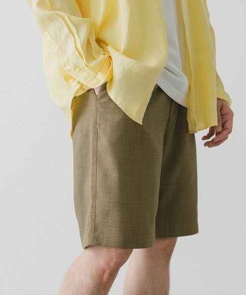 URBAN RESEARCH DOORS(アーバンリサーチドアーズ)の「『吸水速乾』リネンライクイージーショーツ(その他パンツ・メンズ・インディゴブルー/オリーブ/チャコールグレー・MEDIUM/LARGE)」の1枚目の写真