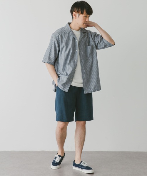 URBAN RESEARCH DOORS(アーバンリサーチドアーズ)の「『吸水速乾』リネンライクイージーショーツ(その他パンツ・メンズ・インディゴブルー/オリーブ/チャコールグレー・MEDIUM/LARGE)」の21枚目の写真