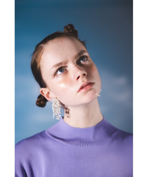 SLY（スライ）の「ASYMMETRY BEADS EARRING アシンメトリー ビーズ イヤリング（イヤリング・レディース・シルバー/ゴールド・FREE）」の3枚目の写真