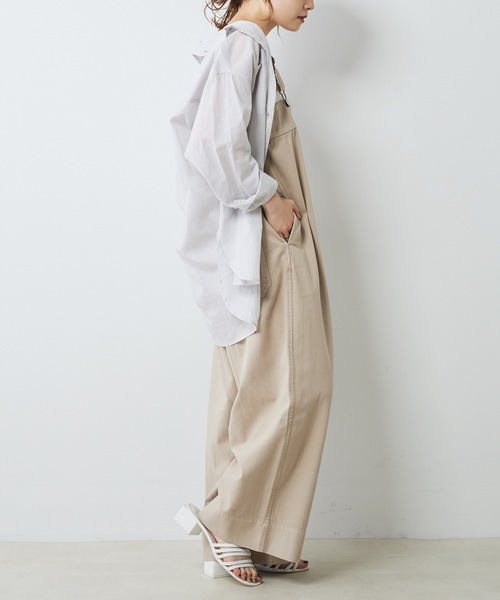 PUAL CE CIN
ヴィンテージライクデニムバンドカラーシャツ ロゴ刺繍ハイネックブラウス | PUAL CE CIN(ピュアルセシン