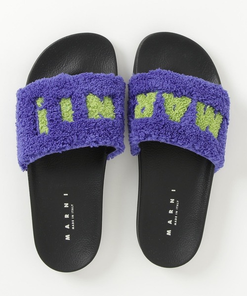 MARNI（マルニ）の「LOGO DETAILED SLIP-ON SANDALS（サンダル・メンズ・ブルー・43/41）」の6枚目の写真