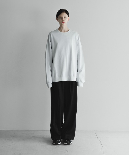remer(リメール)の「loose heavy cotton over sweat / ルーズヘビーコットンオーバースウェット(スウェット・メンズ・ブルーグレー/モカ/ライトグレー/ブラック・LARGE/MEDIUM/SMALL)」の14枚目の写真