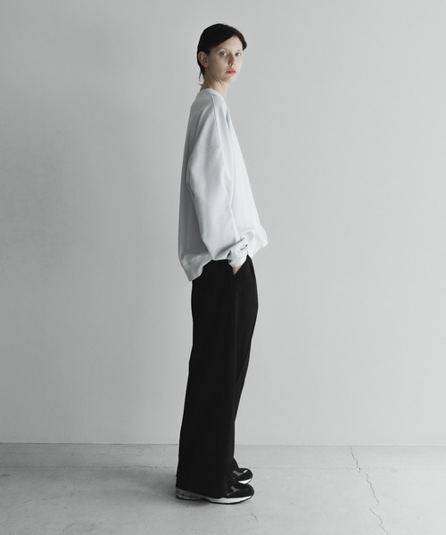 remer(リメール)の「loose heavy cotton over sweat / ルーズヘビーコットンオーバースウェット(スウェット・メンズ・ブルーグレー/モカ/ライトグレー/ブラック・LARGE/MEDIUM/SMALL)」の15枚目の写真