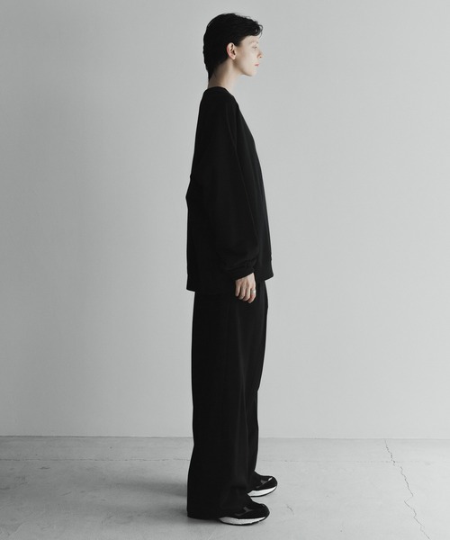 remer(リメール)の「loose heavy cotton over sweat / ルーズヘビーコットンオーバースウェット(スウェット・メンズ・ブルーグレー/モカ/ライトグレー/ブラック・LARGE/MEDIUM/SMALL)」の18枚目の写真