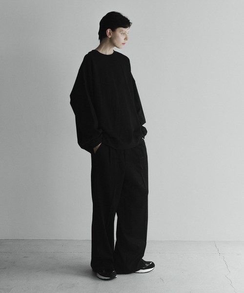 remer(リメール)の「loose heavy cotton over sweat / ルーズヘビーコットンオーバースウェット(スウェット・メンズ・ブルーグレー/モカ/ライトグレー/ブラック・LARGE/MEDIUM/SMALL)」の19枚目の写真