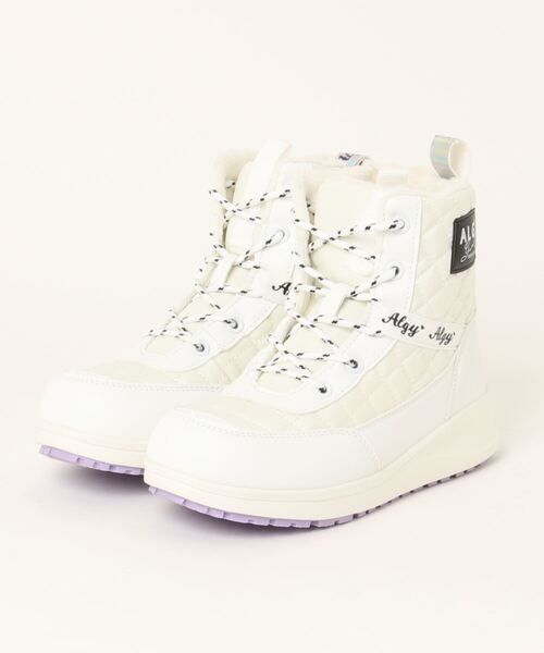 ALGYスノーブーツ風キルティング加工シューズ