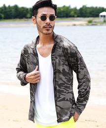 jiggys shop（ジギーズショップ）の「総柄 ジップアップ ラッシュガード（ラッシュガード）」