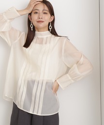 N.（N. Natural Beauty Basic） | ◆フロントタックシアーブラウス(シャツ/ブラウス)