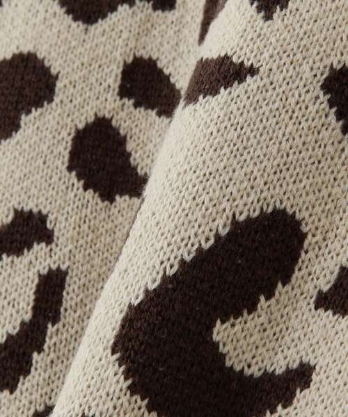 WHITELAND（ホワイトランド）の「【WEB&DEPOT限定】WHITELAND/ホワイトランド/LEOPARD CARDIGAN/カーディガン（カーディガン/ボレロ・メンズ・ブラック/アイボリー/ベージュ・FREE）」の17枚目の写真