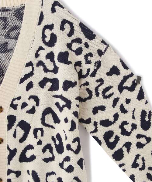 WHITELAND（ホワイトランド）の「【WEB&DEPOT限定】WHITELAND/ホワイトランド/LEOPARD CARDIGAN/カーディガン（カーディガン/ボレロ・メンズ・ブラック/アイボリー/ベージュ・FREE）」の8枚目の写真