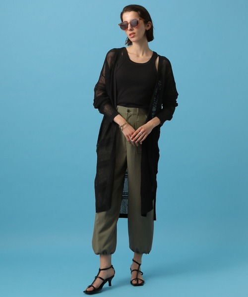 saloon（サルーン）の「SALOON(サルーン)/マットブッチャードロストパンツ（その他パンツ・レディース・ブラック/ベージュ/カーキ・FREE）」の9枚目の写真