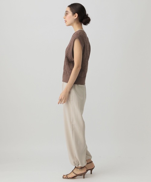 saloon（サルーン）の「SALOON(サルーン)/マットブッチャードロストパンツ（その他パンツ・レディース・ブラック/ベージュ/カーキ・FREE）」の11枚目の写真