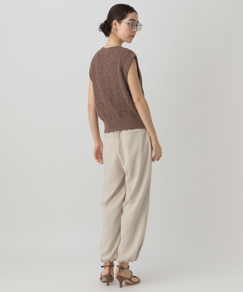 saloon（サルーン）の「SALOON(サルーン)/マットブッチャードロストパンツ（その他パンツ・レディース・ブラック/ベージュ/カーキ・FREE）」の12枚目の写真