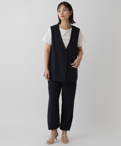 saloon（サルーン）の「SALOON(サルーン)/マットブッチャードロストパンツ（その他パンツ・レディース・ブラック/ベージュ/カーキ・FREE）」の15枚目の写真