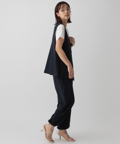 saloon（サルーン）の「SALOON(サルーン)/マットブッチャードロストパンツ（その他パンツ・レディース・ブラック/ベージュ/カーキ・FREE）」の6枚目の写真