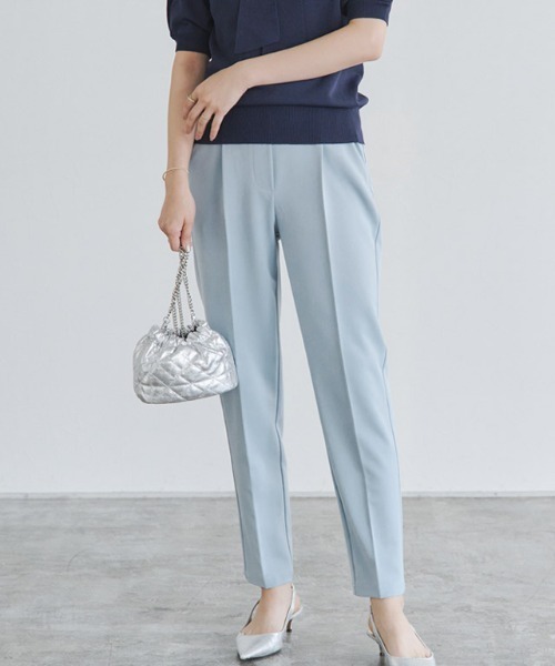 セール】高見えすっきりテーパードパンツ（スラックス